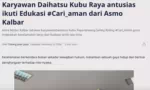 Karyawan Daihatsu Kubu Raya antusias ikuti Edukasi #Cari_aman dari Asmo Kalbar