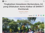 Tingkatkan Kesadaran Berkendara, Ini yang Dilakukan Asmo Kalbar di SMKN 7 Pontianak