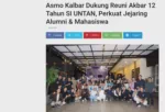 Asmo Kalbar Dukung Reuni Akbar 12 Tahun SI UNTAN, Perkuat Jejaring Alumni & Mahasiswa