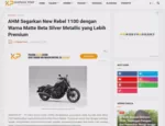 AHM Segarkan New Rebel 1100 dengan Warna Matte Beta Silver Metallic yang Lebih Premium