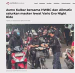 Asmo Kalbar bersama HWBC dan Allmatic salurkan masker lewat Vario Evo Night Ride