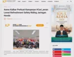 Asmo Kalbar Perkuat Kampanye #Cari_aman Lewat Refreshment Safety Riding Jaringan Honda