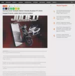 Semua Unit Terbaik Motor Honda Buatan PT AHm Dapat Promo Juliet dari Asmo Kalbar