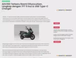 ADV160 Terbaru Resmi Diluncurkan, Lengkap dengan TFT 5 Inci &amp; USB Type-C Charger