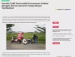 Honda CARE Permudah Konsumen Kalbar dengan Servis Darurat Tanpa Biaya Tambahan