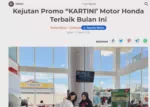 Kejutan Promo “KARTINI’ Motor Honda Terbaik Bulan Ini