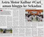 Astra Motor Kalbar #Cari_aman hingga ke Sekadau, Pelajar SMKN 1 dan Anggota Komunitas Honda Ikuti Edukasi Keselamatan Berkendara