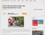 Honda CARE Astra Motor Kalbar Siap Tangani Kendala Motor di Jalan
