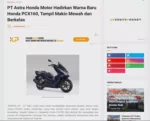 PT Astra Honda Motor Hadirkan Warna Baru Honda PCX160, Tampil Makin Mewah dan Berkelas