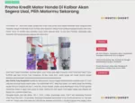 Promo Kredit Motor Honda Di Kalbar Akan Segera Usai, Pilih Motormu Sekarang