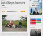 Honda CARE, Layanan Siaga Astra Motor Kalbar untuk Kenyamanan Konsumen di Jalan