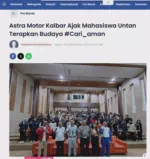 Astra Motor Kalbar Ajak Mahasiswa Untan Terapkan Budaya #Cari_aman