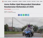 Asmo Kalbar Ajak Masyarakat Utamakan Keselamatan Berkendara di 2026