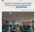 Di SMK N 5 Pontianak, Asmo Kalbar Edukasi Keselamatan Berkendara