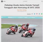 Pebalap Muda Astra Honda Tampil Tangguh dan Kencang di IATC 2025