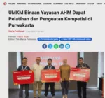 UMKM Binaan Yayasan AHM Dapat Pelatihan dan Penguatan Kompetisi di Purwakarta