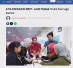 KOLABERAKSI 2025: AHM Cetak Duta Remaja Sehat