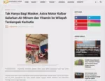 Tak Hanya Bagi Masker, Astra Motor Kalbar Salurkan Air Minum dan Vitamin ke Wilayah Terdampak Karhutla