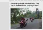 Semarak puncak Honda Bikers Day 2025, ribuan bikers kunjungi Garut
