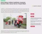Astra Motor Kalbar Hadirkan Layanan Honda CARE, Solusi Servis Tanpa Ribet