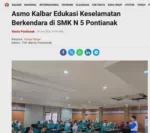 Asmo Kalbar Edukasi Keselamatan Berkendara di SMK N 5 Pontianak