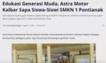 Edukasi Generasi Muda, Astra Motor Kalbar Sapa Siswa-Siswi SMKN 1 Pontianak