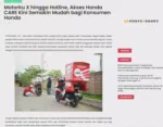 Motorku X hingga Hotline, Akses Honda CARE Kini Semakin Mudah bagi Konsumen Honda
