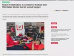 Peduli Kesehatan, Astra Motor Kalbar dan PMI Gelar Donor Darah untuk Negeri