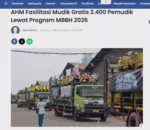 AHM Fasilitasi Mudik Gratis 2.400 Pemudik Lewat Program MBBH 2026