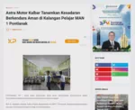 Astra Motor Kalbar Tanamkan Kesadaran Berkendara Aman di Kalangan Pelajar MAN 1 Pontianak