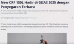 New CRF 150L Hadir di GIIAS 2025 dengan Penyegaran Terbaru