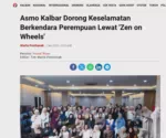 Asmo Kalbar Dorong Keselamatan Berkendara Perempuan Lewat 'Zen on Wheels'