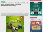 JULIET Honda Kalbar: Cinta Bersemi di Juli, Motor Baru Kini Lebih Pasti Bagi Masyarakat Putussibau