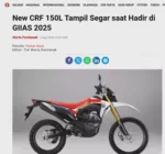 New CRF 150L Tampil Segar saat Hadir di GIIAS 2025