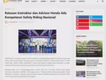 Ratusan Instruktur dan Advisor Honda Adu Kompetensi Safety Riding Nasional