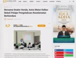 Bersama Dealer Honda, Astra Motor Kalbar Bekali Pelajar Pengetahuan Keselamatan Berkendara