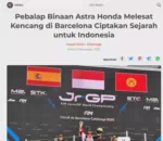 Pebalap Binaan Astra Honda Melesat Kencang di Barcelona Ciptakan Sejarah untuk Indonesia
