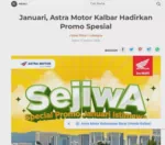 Januari, Astra Motor Kalbar Hadirkan Promo Spesial
