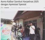 Asmo Kalbar Sambut Harpelnas 2025 dengan Apresiasi Spesial