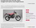 Tampilan Baru New CRF 150L, Makin Tangguh dan Sporty untuk Segala Medan