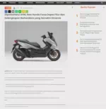 Diperbaharui AHM, New Honda Forza Dapat Fitur dan Kelengkapan Berkendara yang Semakin Dinamis