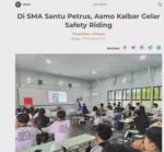 Di SMA Santu Petrus, Asmo Kalbar Gelar Safety Riding
