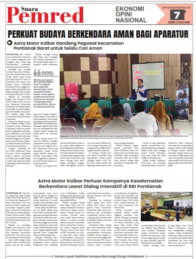 Astra Motor Kalbar Perluas Kampanye Keselamatan Berkendara Lewat Dialog Interaktif di RRI Pontianak