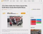 Astra Motor Kalbar Beri Diskon Spesial Mei, Kredit Motor Honda Mulai Rp900 Ribuan