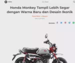 Honda Monkey Tampil Lebih Segar dengan Warna Baru dan Desain Ikonik