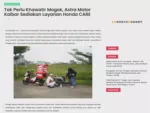 Tak Perlu Khawatir Mogok, Astra Motor Kalbar Sediakan Layanan Honda CARE