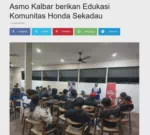 Asmo Kalbar Berikan Edukasi Keselamatan Berkendara Bagi Pekerja Telkom Akses