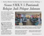 Siswa SMKN 5 Pontianak Belajar Jadi Pelopor Jalanan