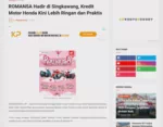 ROMANSA Hadir di Singkawang, Kredit Motor Honda Kini Lebih Ringan dan Praktis