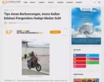 Tips Aman Berboncengan, Asmo Kalbar Edukasi Pengendara Hadapi Medan Sulit